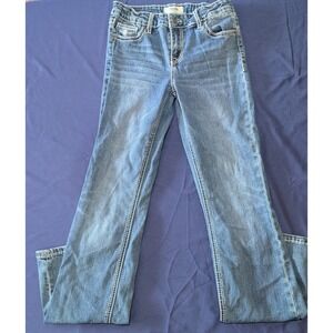 Rock & Roll Girls Bootcut Jeans‎ Rhinestone Embellished Pockets waist 26 inch